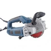 RYNEX Cortadora de Ranuras Eléctrica de Pared 1600W 150mm con Doble Cuchilla, Profundidad de Corte 42mm, Ancho 26mm, Arranque Suave para Paredes de Hormigón y Ladrillo