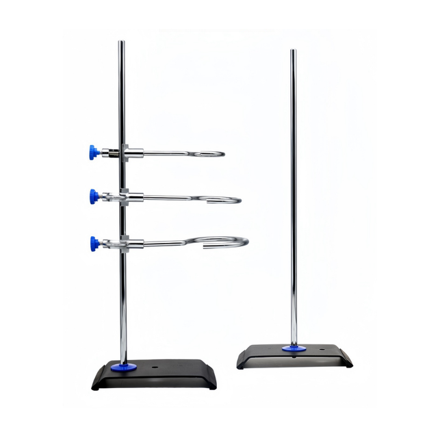 High Height 60cm Pressure-Resistant Drop-Resistant Adjustable Iron Retort Stands Support Clamp Flask Platform Laboratory Clamps
