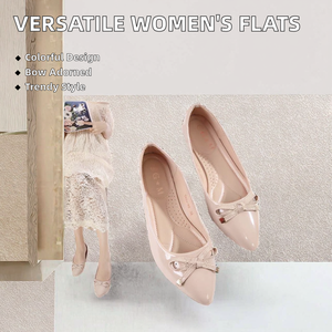 Zapatos de Vestir Coreanos para Mujer, Primavera-Verano, Multiusos, Formales, Planos, con Punta en Pico, con Lazo, Sin Cordones, Casuales, para Oficina, Trabajo, Cena - Product Image 2