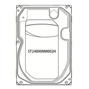 Nuevo ST24000NM002H X24 24TB 6GB/s SATA 7200RPM 3.5" Disco Duro Interno para Servidor con 512MB de Caché, Lectura de 201-300Mb/s, Escritura de 201-300Mb/s, Metal y Plástico - Product Image 1