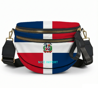 Sac à bandoulière léger pour femme avec drapeau des Bermudes, sac de loisirs patriotique avec fermeture éclair