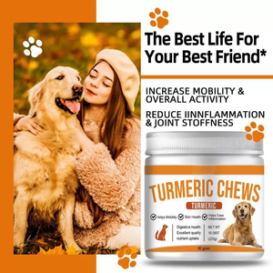 Suppléments de soins de santé pour animaux de compagnie Curcuma Curcumine Soft Chews pour réguler l'inflammation systémique offrent une <span class=keywords><strong>protection</strong></span> antioxydante - Product Image 3