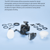 MF-DB de support Godox Macro Flash pour MF12-DK1 Macro Mini Flash Speedlite intégré X System TTL Flash caméra support Diffuseur