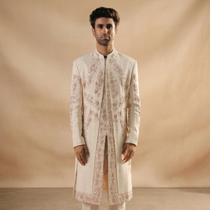 STYLISH & BEAUTIFUL ZARI EMBROIDERY on SHERWANI & <b>PANT</b> WITH MATCHING SHOE Men's Suits & Blazer>Men's Suits - Product Image 4