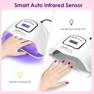 Lampe à ongles UV LED 45 perles, lampe de séchage professionnelle pour gel avec 4 réglages de minuterie et écran tactile LED - Product Image 6