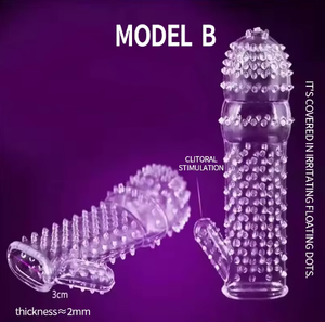 Wiederverwendbares klares Silikon-Kondom für Männer 20 cm, Sexspielzeug-Kondome für den Mann - Product Image 3