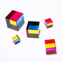 Attrape-soleil en cristal coloré en forme de cube, créateur d'arc-en-ciel, attrape-lumière pour fenêtre, décoration de la maison et du jardin