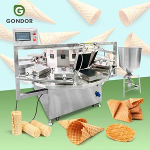 เครื่องผลิตขนมสโตรปวาฟเฟิลแบบแท่ง ยี่ห้อ China Karamel De Fabricant พร้อมบูธ - Product Image 1