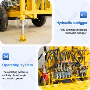 Machines de forage de puits d'eau OCEAN Diesel 200m, plateforme de forage rotative portable à vendre - Product Image 4