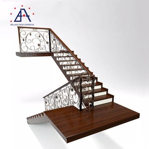 Escalier extérieur Design <span class=keywords><strong>Terrasse</strong></span> Pont Verre <span class=keywords><strong>Balustrade</strong></span> Rail Aluminium Balcon Rampe Prix - Product Image 4