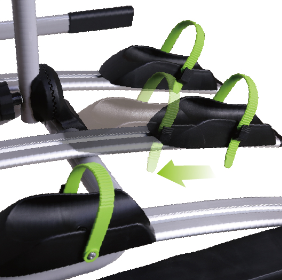 TB-009D4 <span class=keywords><strong>Porte</strong></span>-vélos de qualité supérieure monté sur la barre de remorquage avec supports de vélo en acier en aluminium 60 Audi Carry Bicycle A4 Avant - Product Image 4