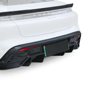 Kit de carrosserie en carbone sec de style paktech pour porsche <span class=keywords><strong>Taycan</strong></span> <span class=keywords><strong>4S</strong></span>/<span class=keywords><strong>Cross</strong></span> avec jupes latérales à lèvre avant diffuseur arrière becquet arrière - Product Image 6
