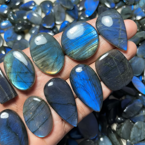 Piedra preciosa de cristal suelta de Color verde Natural de jaspe pulido de labradorita llamativa azul de grado AAA para decoración del hogar o regalo - Product Image 1