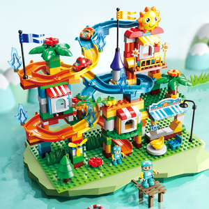 Nhà Máy Mới Quy Mô Lớn 211Pcs Nhỏ Theo Dõi Trượt Khối Xây Dựng Khối Thiết Lập Đồ Chơi Cho Trẻ Em Xây Dựng Xây Dựng - Product Image 3