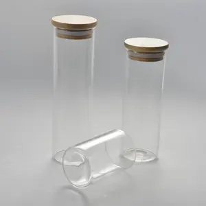 玻璃杯罐有香味的蜡烛罐高水晶烛台，带盖的烛罐