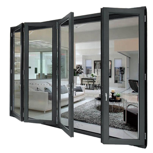 Phong cách mới ban công Cửa Nhôm Hợp Kim kính gấp cửa cho biệt thự - Product Image 1