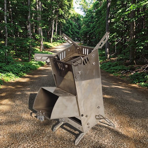 Stufa a Legna Portatile in Acciaio Impermeabile Multifunzionale per Tutte le Stagioni Campeggio Escursionismo Picnic Uso Domestico - Product Image 1