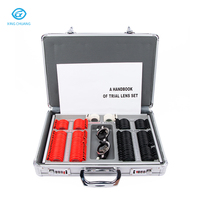 104 pièces Aist optique lentilles optiques Kit de cadre d'essai optique de haute qualité ensemble anneau en plastique ensemble de lentilles d'essai boîte en aluminium cadre d'essai