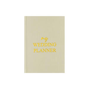 Cahier de planificateur de mariage en lin européen et américain nouvelle couverture rigide A5 taille <span class=keywords><strong>fil</strong></span> couture reliure cadeau pour carnet de mariage - Product Image 5