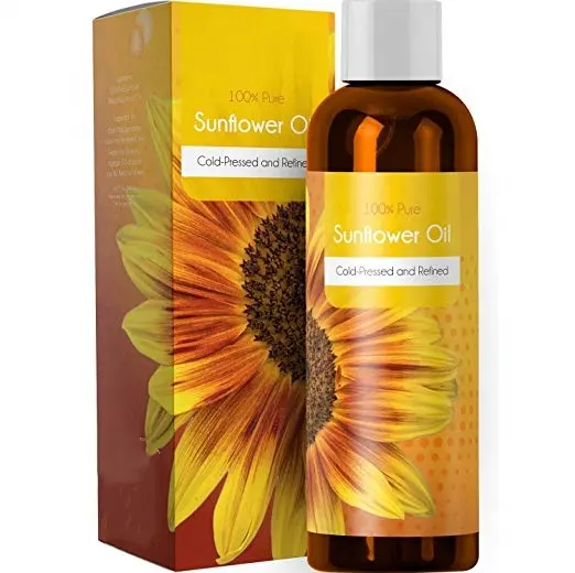 OEM Natural de semillas de girasol de aceite esencial cuidado de la piel y pelo acondicionador sol flor aceites de masaje