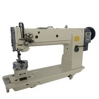 Machine à coudre à double aiguille à bras long CP-4460D pour matériaux lourds, idéale pour les coussins de sièges en cuir de l'industrie automobile