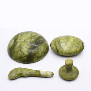 <span class=keywords><strong>Massage</strong></span>-Heißstein Natürlicher Grüner Jade Heiß-Kalt-Steine Spa Nacken Rücken Gesicht Massagegerät Schönheitspflege Ganzkörper-Entspannungstherapie - Product Image 4