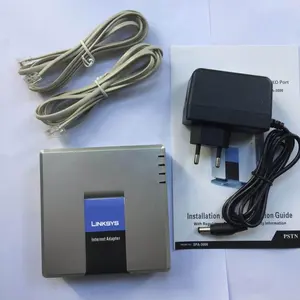 סמארטפון Linksys SPA3000 ספא-3000 SIP VOIP מתאם 1 יציאת FXO + 1 יציאת FXS