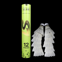 Lingshang LS100 qualité Super Durable Badminton professionnel conception personnalisée plume de canard Sandwich liège bois usine écologique