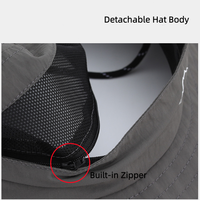 Protection solaire personnalisée pour l'été 2026 : Nouveau design, chapeau détachable, amélioration du corps du chapeau, cordon de serrage, respirant, tendance, rafraîchissant, pour la randonnée et les activités de plein air