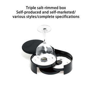 Wholesale Home Bartender Tool <b>3</b>-Tier Plastic Sugar Salt Box Spice Container Bar Glass Rimmer for Margarita Cocktail - Product Image 6