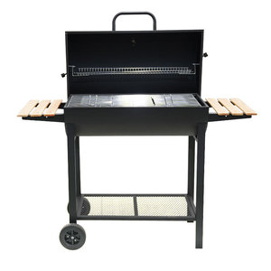 Double-Sided Charcoal Grill With Trolley Outdoor BBQ Grill Multifunctional Portable Camping Grill For Household Use - Product Image 2