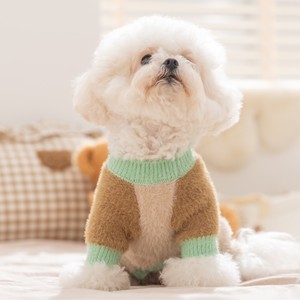Pet <b>Sweater</b> For Small Medium <b>Dogs</b> Thickened Faux Mink Fleece Embroidered <b>Dog</b> Clothes Autumn Winter Warm Apparel - Product Image 3
