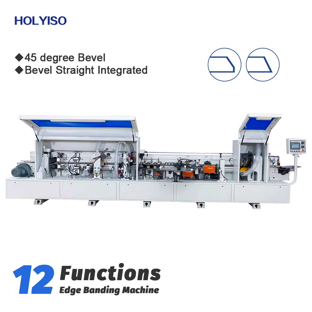 KIE-610B под углом 45 градусов косой автоматически фанерная шкаф из МДФ станок для облицовывания кромок