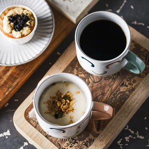 Taza de cerámica de Color nórdico, taza de desayuno moderna creativa <span class=keywords><strong>para</strong></span> el hogar, Taza de cerámica <span class=keywords><strong>para</strong></span> el hogar de gran capacidad, taza de agua de oficina <span class=keywords><strong>para</strong></span> mujeres y <span class=keywords><strong>hombres</strong></span> - Product Image 3