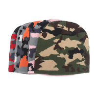 Gorro de Punto Personalizado al por Mayor a Precio Económico, Gorro de Punto Estilo Europeo Americano, Gorro de Punto Jacquard con Camuflaje, Unisex