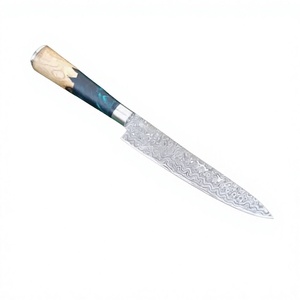 Cuchillos de Cocina Ecológicos Forjados a Mano, Mango de Madera de Olivo y Resina, Acero de Damasco, Cuchillo de Chef de Alta Calidad, Venta al Por Mayor, Pakistán - Product Image 1