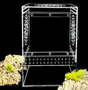 Yageli Custom Acrylic Tarantulas Enclosures Reptile Cribs Breeding Box Terrarium Cage Tank For Geckos Chameleons