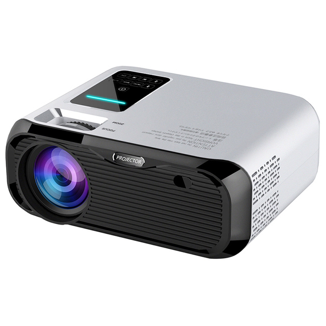 JAVODA Smart Cell Phone E500S WiFi LCD LED Projector Full HD 1280x720P Built-In Speakers 200 Lumens 35-160inches Portable for