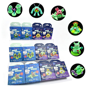 Kit de Arcilla Mágica para Modelar, Súper Suave, No Tóxica, para Niños, 12 Estilos, Premium, Luminosa, Brilla en la Oscuridad, Secado al Aire - Product Image 1