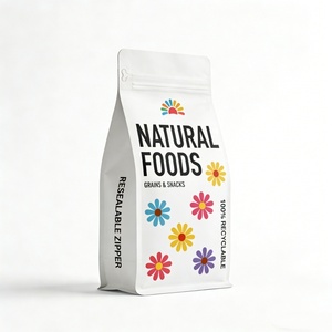 Bolsa de Papel Kraft con Cierre Hermético, Impresa Personalizada, Reciclable, para Envasado de Alimentos, Granos y Snacks - Product Image 5