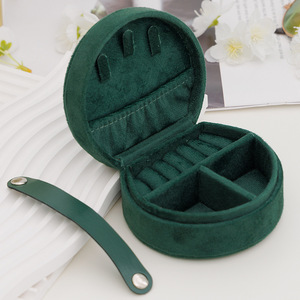 Caja de Joyería de Terciopelo de Lujo con Logotipo Personalizado, Caja de Almacenamiento Portátil para Aretes, Collares, Anillos y Pulseras - Product Image 5