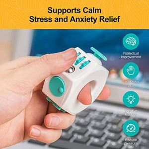 Jouet anti-stress magique pour l'autisme, cube de relaxation à 6 faces, jouet de bureau pour les doigts - Product Image 4