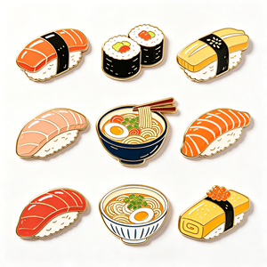 Custom 3D Metal Fridge Magnet Sushi Pizza Burger Food Personalized Wedding Shape Souvenir Gifts Kitchen Decor - Product Image 6