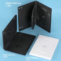 SUNSHING Premium Standard 14mm CD DVD boîtier support de stockage simple Double DVDR disque vide PP CD Blu-ray disques Media Box