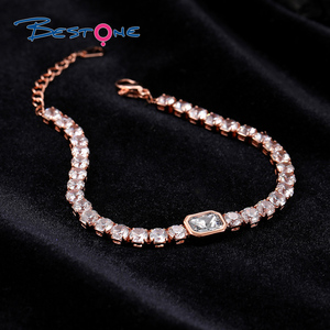 Nouveaux bracelets de créateur en gros Bracelet de tennis classique en zircon plaqué or bonbon à la mode - Product Image 5