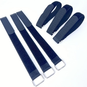 Câble Fil Cordons Gestion Bande Impression logo Attache Réglable Réutilisable Crochet et Boucle Sangles Avec Boucle En Métal - Product Image 3