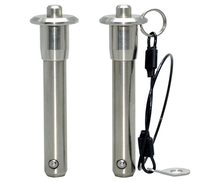 Goupille à bille à dégagement rapide en acier inoxydable 304 usinée CNC, trempée, diamètre 6 mm, avec anneau