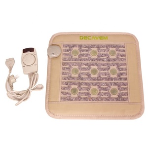 Good Quality Amethyst <strong>Jade</strong> Crystal Massage Heating <strong>Mat</strong> 45x45cm 30-70C PU Leather Chakra <strong>Health</strong> Care Cushion CE/FCC Certified - Product Image 3