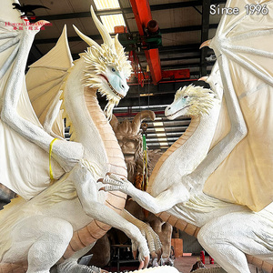 Modèle de dragon animatronique géant pour équipement de parc, spectacle d'amusement - Product Image 1