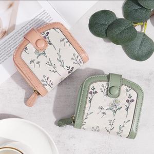 Wholesale Custom Printed Women Coin <b>Purse</b> New Design Cute Card Holder Ultra-Thin Wallet High Quality PU Multi-card Zipper Wallet - Product Image 1